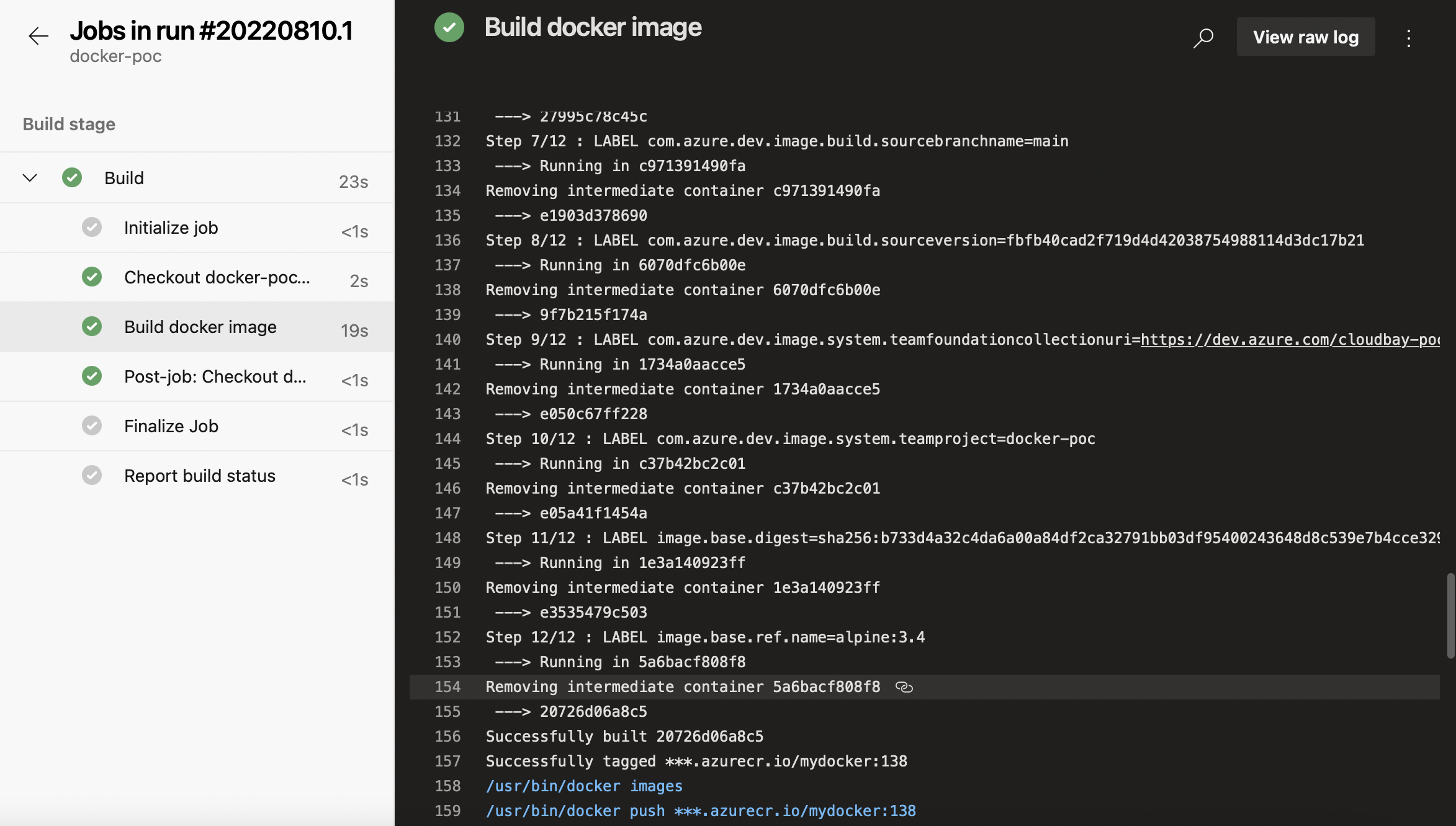docker build
