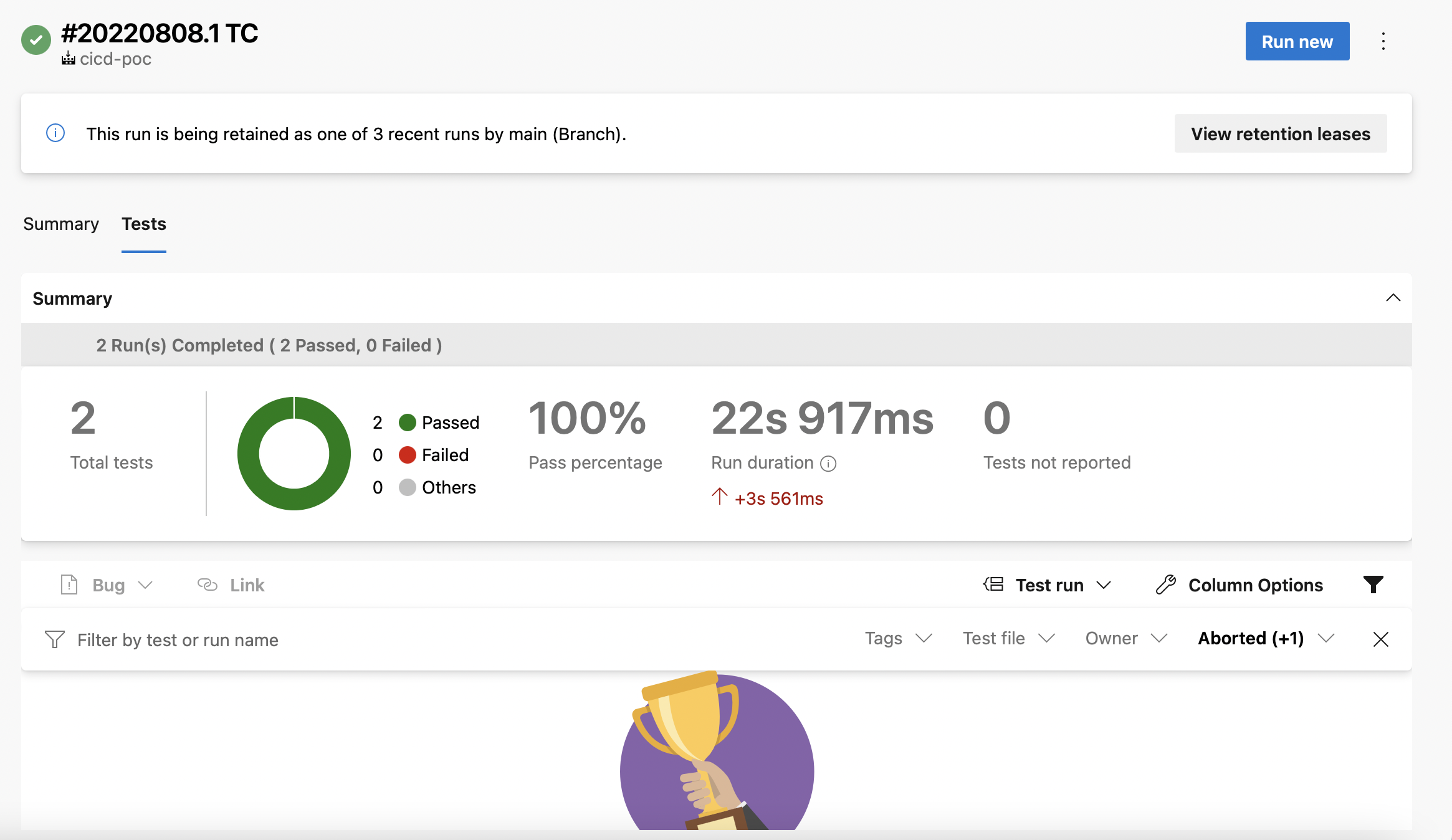 testcontainers testresult